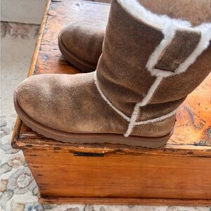 UGG Cream and Tan Boots